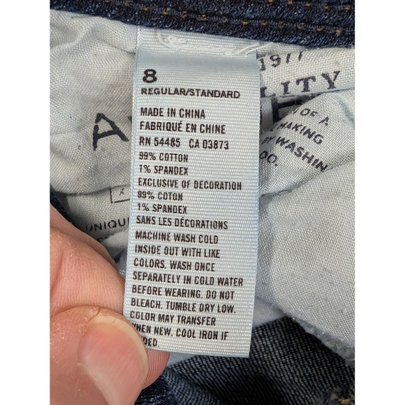 American Eagle Womens Jeans Kick Boot Stretch Size 8 Regular Blue - Picture 5 of 9